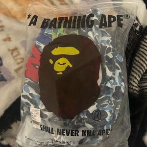 Bape Blue Camo Zip Up Sweater